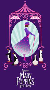Mary poppins returns ended its first day of domestic release with $4.8 million on wednesday.to be honest, that's a bit low when you consider that most big christmas wednesday openers do around 5. Mary Poppins Returns Mobile Wallpapers Disney Malaysia Merry Poppins Mary Poppins Disney Posters