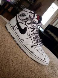 Saved by the custom movement: Custom Cartoon Jordan 1 Hype Shoes Fresh Shoes Custom Jordans