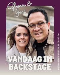 Vanmiddag in Backstage... Glenn en Jose Drie dagen voor de start van de  Pinksterconferentie is Opwekking Band-zangeres José Witterland ongetwijfeld  héél druk met de laatste voorbereidingen. Toch vond ze tijd om samen