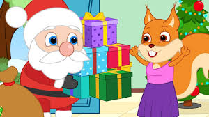 Coloriage pere noel pour grosses gommettes coloriage noel pere. Famille D Ecureuil Cadeaux Du Pere Noel Dessin Anime 2019 En Francais Youtube