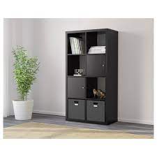 Hong kong and macau 2 x kallax insert with door article no: Kallax Shelf Unit Black Brown 30 3 8x57 7 8 Ikea