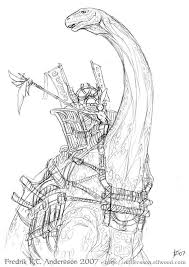 Fantasy Riders Para Colorear