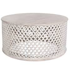 Upholstered in a soft knit fabric; Noor Coffee Table Style In Form
