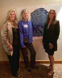 Liz Marshall is with Rena Mefford and Linda Reed.