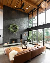 What A Wonderfull Industrial Livingroom Love The Wooden Roof And High Windows Credit Modern House Design Living Room Decor Modern House Interior