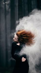 Best wallpaper for girls hd. Wallpaper Red Hair Girl Storm Smoke Trees 1920x1200 Hd Picture Image