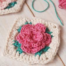 Keep in touch on my repeat crafter me facebook page for new pattern sneak peeks and when they will be available on. Crochet Rose Granny Square Free Pattern Moara Crochet