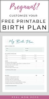 Birth Plans For First Time Moms Template Pin On Preggo