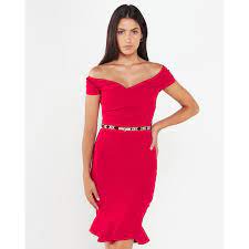 The sissy market is an online store made by sissy joyce for sissies. Sissy Boy Ladies Girl Boss Assymetric Midi Dress Deep Red Brands Megastore