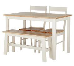 Buy Argos Home Chicago Solid Wood Table 2 Chairs Bench Space Saving Dining Sets Argos Compact Table And Chairs Space Saving Dining Table Solid Wood Table