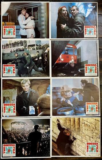 Lot - The Odessa File, 1974, Starring John Voight & Mary Tamm, Columbia  Pictures, Director: Ronald Neame, Eight Lobby Cards [8]