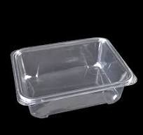 APET Clear Transparent Plastic Food Tray Container with Lid