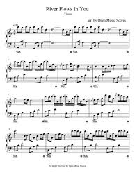 Print or save as pdf. River Flows In You Easy Piano Sheet Music Pdf Download Sheetmusicdbs Com