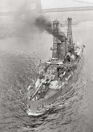 She was built by the bath iron works in maine, with her keel laid in august 1901 and her launching in october 1904. Virginia Class Battleship Uss Georgia Bb 15 Departing From New York 2906x4127 Battleship Us Navy Ships Navy Ships
