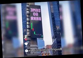 $gme go brrr, blared a digital ad on the corner of 54th and broadway in manhattan. Defiant Redditors Buy Times Square Billboard As Gamestop Stock Saga Rages The Great Celebrity