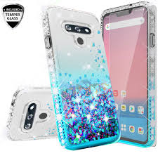 Case, LG K40S Case Liquid Glitter Phone ...