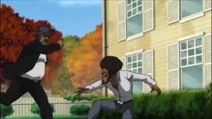Stinkmeaner is in the body of tom. The Boondocks Grand Masta Bushido Brown Vs The Hateocracy Coub The Biggest Video Meme Platform