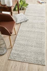 Diamond Grey Transitional Hall Runner Hall Runner Rugs Rug Runner Hallway Rug Runner