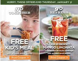 30% off olive garden printable. Olive Garden Free Kids Meal Or Free Strawberry Drink Coupons Gather Lemons