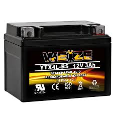 Weize Ytx4l Bs High Performance Rechargeable Sealed Agm Motorcycle Battery