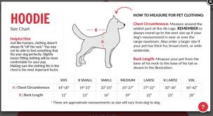 Dog Hoodie Sizing Chart Google Search Hound And House