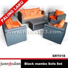 Black Mambo Sofa Set Sofa Rotan Sintetis Pl Srt018 Copy Produk Tropis Color Guard