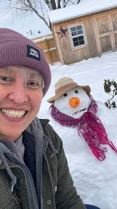 Christmas decorations in winter