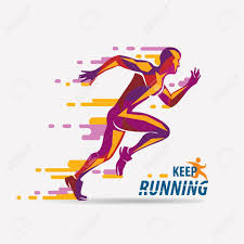 Running Man Vector Symbol Sport And Competition Concept Background Sponsored Vector Symbol Running Illustrator Inspiration Man Vector Art Inspiration