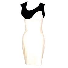 Thierry Mugler Black And White Cotton Pique Dress 1stdibs Com Mugler Designer Evening Dresses Day Dresses