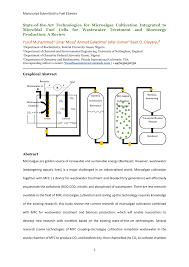 Masak hingga petai cina matang. Pdf State Of The Art Technologies For Microalgae Cultivation Integrated To Microbial Fuel Cells For Wastewater Treatment And Bioenergy Production A Review