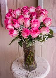 Two Dozen Sweet Roses Fountain Design Flower Delivery Valentines Flowers