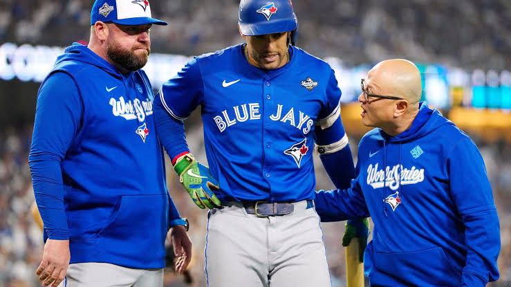 George Springer out of Toronto's starting lineup for World Series Game 4  against Dodgers | WRIC ABC 8News