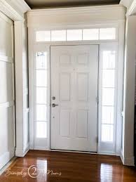 If you remove the door from the frame, the frame may shift and the door may not fit or function properly when replaced. How To Paint Doors Anne S Entryway Makeover Simply2moms
