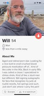 Will is a retired pornstar looking for ❤️ : rTinder