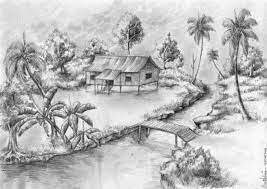 25 contoh gambaran pemandangan alam menggunakan pensil gambar sketsa pemandangan dan cara menggambar pemandangan alam gunung panta di 2020 pemandangan gambar lukisan. Pin Di Adhye 04