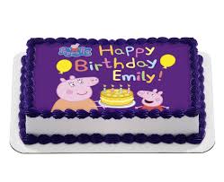 Such a colorful and fun cake. Peppapig Quarter Sheet Edible Photo Birthday Cake Topper Personalized 1 4 Sheet Nbsp Walmart Com Walmart Com