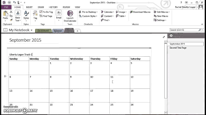Onenote For Homeschool Insert Monthly Calendar Youtube