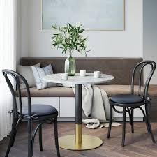 Gather everyone around the table for a family dinner with our kitchen furniture, or entertain in style. Nathan James Lucy White Carrara Faux Marble Table Top With Black And Gold Pedestal Base Modern Kitchen Or Dining Table 42002 The Home Depot Dining Table Marble Small Dining Table Dining Table