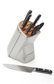 Kitchenaid Professional Series 7 Piece Chrome Knife Block Set Knife Block Kitchen Aid Knife Block Set