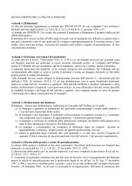 Regolamento Per La Pratica Forense
