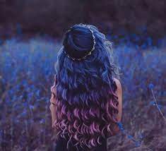25 Amazing Blue And Purple Hair Looks Page 2 Of 3 Stayglam Dyed Hair Ombre Cool Hair Color Colored Curly Hair