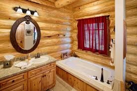 Choose an elegant vanity with a top or mix and match our vanities without tops with our selection of vanity tops and parts.if you're looking for something more unique you can get custom vanity tops with riverstone quartz™, customcraft® laminates, and corinthian™ solid surface tops. Five Ideas For Creating The Perfect Log Cabin Bathroom