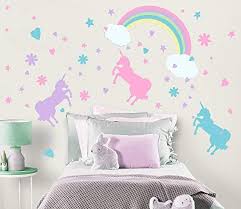 Create A Mural Unicorn Wall Decal Girls Room Wall Decor A Https Www Amazon Com Dp B005u130 Girls Room Wall Decor Wall Decals Girls Room Unicorn Room Decor