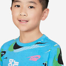 ДЕТСКИ СПОРТЕН ЕКИП ЗА МОМЧЕ NIKE ACTIVE JOY SHORT SET BLUE/BLACK