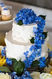 I would measure the width of the 12 cake pan and add 2. Two Tier Wedding Cake With Cascading Blue Flowers
