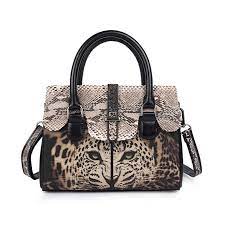 Shop for tory burch, kate spade, chloe and more. Fashion Leopard Print Designer Genuine Stingray Leather Women S Handbag Python Skin Lady Single Cross Shoulder Bag Female Purse Top Handle Bags Aliexpress