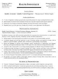 The manufactured products can include a large range of items such. Quality Inspector Resume Control Example Sample Automotive Summary Hudsonradc