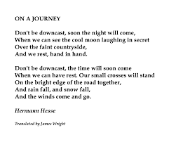 Herman Hesse On A Journey Poetry Classic Herman Hesse Quotes Classic Poems