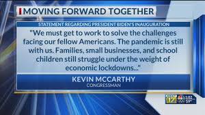 The inauguration will happen outdoors at the west front of the capitol, as it traditionally has been held in recent years. Congressman Kevin Mccarthy Releases Statement On Inauguration Of President Joe Biden Youtube