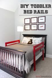 (the mattress will lay on these slats.) these boards can be purchased with the edge already glued onto the wood. Diy Toddler Bed Rail Free Plans Built For Under 15 Diy Toddler Bed Bed Rails For Toddlers Toddler Boys Room